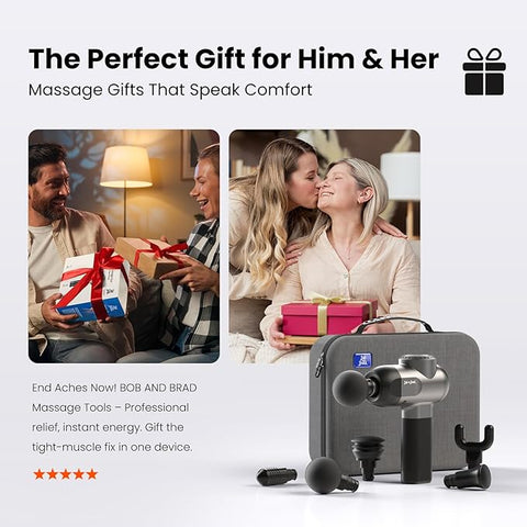 Bob and Brad C2 Massage Gun, Deep Tissue Percussion Massager Gun
