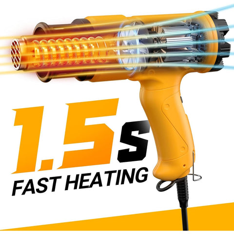 SEEKONE 2000W Professional Hot Air Gun 50℃- 600℃ Variable Temperature Control