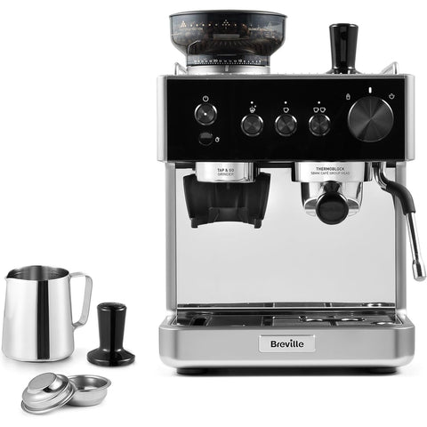 Breville Barista Classic Espresso Machine Bean to Cup Coffee Maker with Integrated Coffee Grinder & Milk Frother