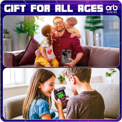 Mini Arcade Machine, 240 Built-In 8-Bit Games, 2.5” Full Colour Screen