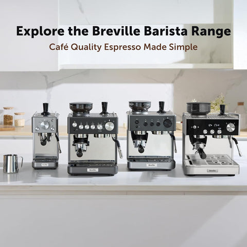 Breville Barista Classic Espresso Machine Bean to Cup Coffee Maker with Integrated Coffee Grinder & Milk Frother