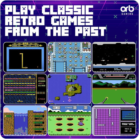 Mini Arcade Machine, 240 Built-In 8-Bit Games, 2.5” Full Colour Screen