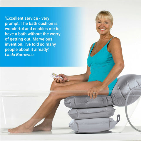 Mangar Bathing Cushion + Airflo 12 Compressor Complete Kit