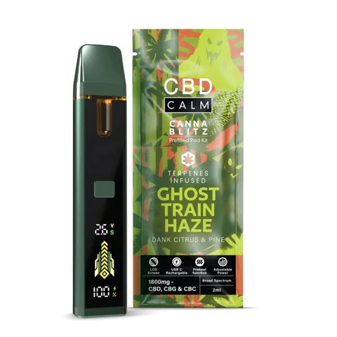 CBD Calm CANNABLITZ 1800mg Prefilled Vape Kit