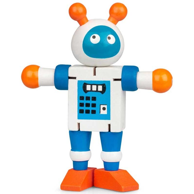 WOODEN FLEXI ROBOT ASSORTED